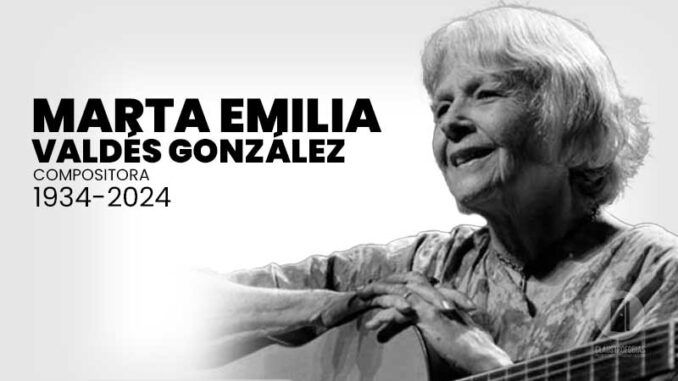Fallece la compositora, guitarrista e intérprete cubana Marta Valdés