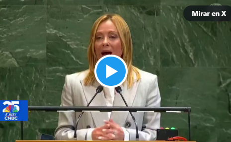Meloni avergüenza a quien sigue apoyando el genocidio del Estado israelí y canta las 40 a Trump